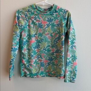 Tropical Kids Long Sleeve Swim Rashguard